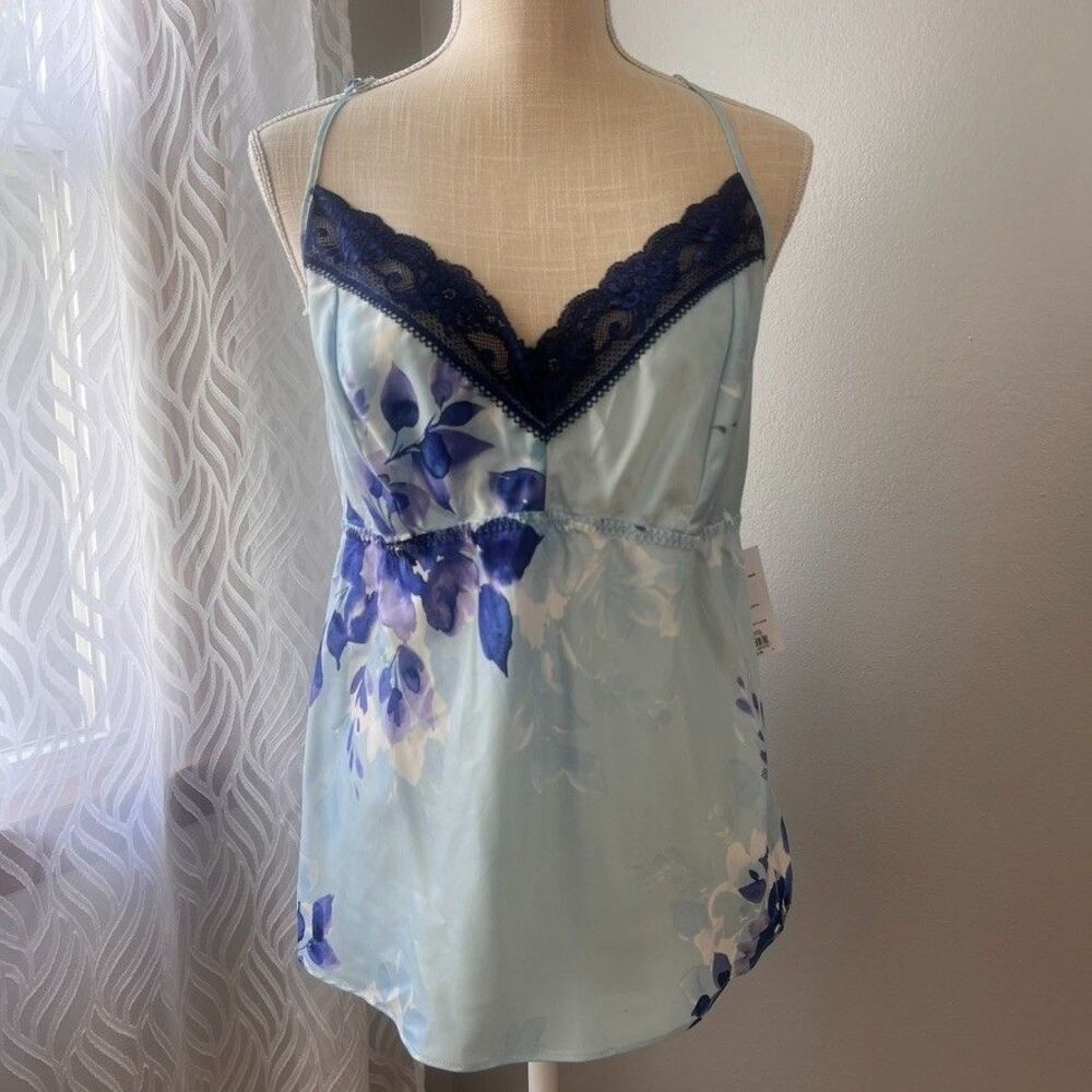NWT Women’s APT.9 Matte Satin Print Cami Size XL Pajama/ Intimates Top
